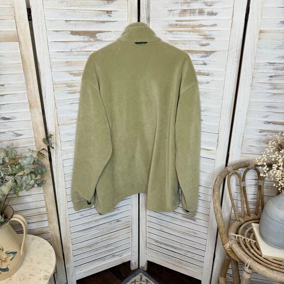 COLUMBIA VINTAGE Men's XL TALL CORE Interchange Fleece Zip Jacket Outdoor Beige - Picture 12 of 13